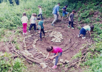 Pedagogia Ecosomatica Il giardino delle idee: apprendere attraverso il sistema limbico del cervello in sala ed in natura. Scenografia naturale identificativa ed autocostruzione in bosco